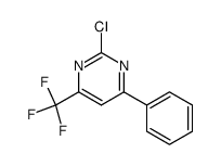 2-chloro-4-phenyl-6-(trifluoromethyl)pyrimidine Structure