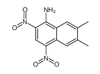 6,7-dimethyl-2,4-dinitronaphthalen-1-amine结构式
