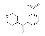 morpholin-4-yl-(3-nitrophenyl)methanethione结构式