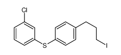 1-chloro-3-[4-(3-iodopropyl)phenyl]sulfanylbenzene Structure