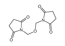 1-[(2,5-dioxopyrrolidin-1-yl)methoxymethyl]pyrrolidine-2,5-dione Structure