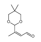 3-(5,5-dimethyl-1,3-dioxan-2-yl)but-2-enal结构式