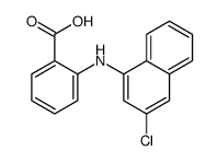 2-[(3-chloronaphthalen-1-yl)amino]benzoic acid结构式