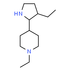 Piperidine, 1-ethyl-4-(3-ethyl-2-pyrrolidinyl)- (9CI)结构式