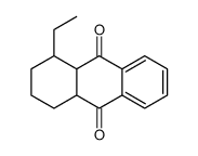 1-ethyl-1,2,3,4,4a,9a-hexahydroanthracene-9,10-dione结构式