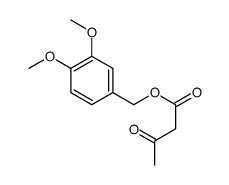 (3,4-dimethoxyphenyl)methyl 3-oxobutanoate结构式