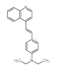 N,N-diethyl-4-[(E)-2-quinolin-4-ylethenyl]aniline Structure