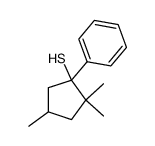 2,2,4-trimethyl-1-phenylcyclopentane-1-thiol Structure