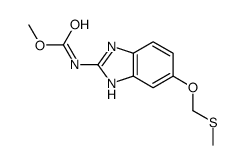 Carbamic acid, (5-((methylthio)methoxy)-1H-benzimidazol-2-yl)-, methyl ester结构式