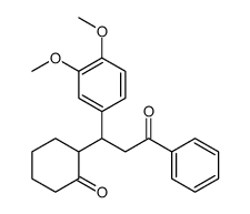 2-[1-(3,4-dimethoxyphenyl)-3-oxo-3-phenylpropyl]cyclohexan-1-one Structure