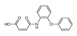 (Z)-4-oxo-4-((2-phenoxyphenyl)amino)but-2-enoic acid结构式