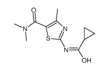 5-Thiazolecarboxamide,2-[(cyclopropylcarbonyl)amino]-N,N,4-trimethyl-(9CI) structure