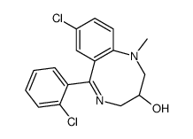 8-chloro-6-(2-chlorophenyl)-1-methyl-3,4-dihydro-2H-1,5-benzodiazocin-3-ol结构式