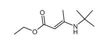 3-(tert-Butylamino)-crotonsaeure-aethylester结构式