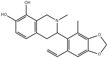 3-(6-Ethenyl-4-methyl-1,3-benzodioxol-5-yl)-1,2,3,4-tetrahydro-2-methyl-7,8-isoquinolinediol structure