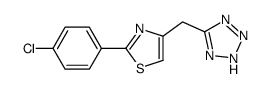 2-(4-chlorophenyl)-4-(2H-tetrazol-5-ylmethyl)-1,3-thiazole Structure