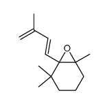 (E)-2,2,6-trimethyl-1-(3-methylbuta-1,3-dien-1-yl)-7-oxabicyclo[4.1.0]heptane结构式
