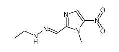 1 -methyl-5-nitroimidazole-2-carboxaldehyde ethyl hydrazone结构式