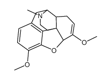 (5alpha)-6,7-didehydro-4,5-epoxy-3,6-dimethoxy-17-methylmorphinan结构式