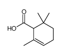 2,6,6-trimethylcyclohex-2-ene-1-carboxylic acid Structure