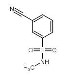 3-Cyano-N-methylbenzenesulfonamide Structure