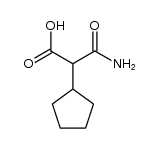 2-cyclopentyl-malonamic acid结构式