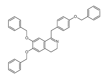 6,7-bis-benzyloxy-1-(4-benzyloxy-benzyl)-3,4-dihydro-isoquinoline结构式