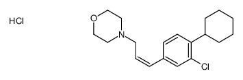 4-[(E)-3-(3-chloro-4-cyclohexylphenyl)prop-2-enyl]morpholine,hydrochloride Structure
