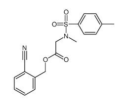 (2-cyanophenyl)methyl 2-[methyl-(4-methylphenyl)sulfonylamino]acetate Structure