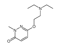 6-[2-(diethylamino)ethoxy]-2-methylpyridazin-3-one结构式