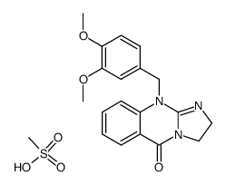 10-(3',4'-dimethoxybenzyl)-2,3-dihydro-imidazo[2,1-b]quinazolin-5(10H)-one methanesulfonate Structure