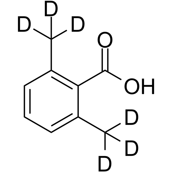 2,6-Dimethylbenzoic acid-d6结构式