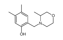 4,5-dimethyl-2-[(3-methylmorpholin-4-yl)methyl]phenol结构式