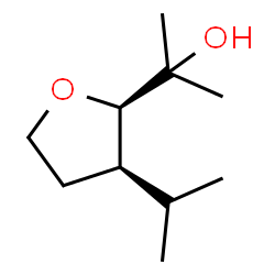 2-Furanmethanol,tetrahydro-alpha,alpha-dimethyl-3-(1-methylethyl)-,(2R,3R)-rel-(9CI) structure