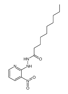 2-Decanoylhydrazino-3-nitropyridin结构式