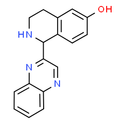 6-Isoquinolinol,1,2,3,4-tetrahydro-1-(2-quinoxalinyl)-(9CI) structure