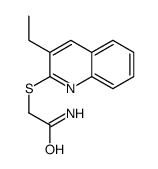 Acetamide, 2-[(3-ethyl-2-quinolinyl)thio]- (9CI)结构式