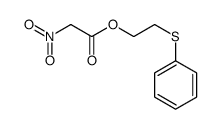 2-phenylsulfanylethyl 2-nitroacetate结构式