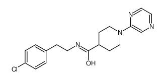 4-Piperidinecarboxamide,N-[2-(4-chlorophenyl)ethyl]-1-pyrazinyl-(9CI) picture