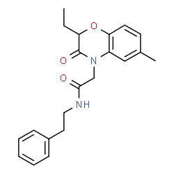 4H-1,4-Benzoxazine-4-acetamide,2-ethyl-2,3-dihydro-6-methyl-3-oxo-N-(2-phenylethyl)-(9CI)结构式