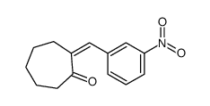 2-[(3-nitrophenyl)methylidene]cycloheptan-1-one Structure