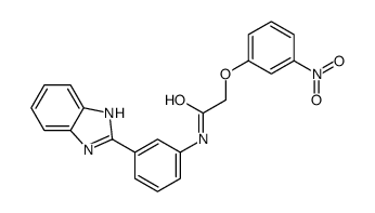 N-[3-(1H-benzimidazol-2-yl)phenyl]-2-(3-nitrophenoxy)acetamide Structure