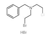 Benzenemethanamine,N-(2-bromoethyl)-N-(2-chloroethyl)-, hydrobromide (1:1)结构式