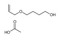 acetic acid,4-prop-2-enoxybutan-1-ol结构式