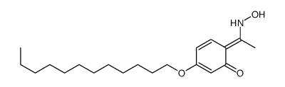 3-dodecoxy-6-[1-(hydroxyamino)ethylidene]cyclohexa-2,4-dien-1-one结构式