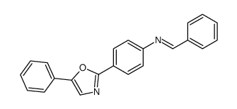 1-phenyl-N-[4-(5-phenyl-1,3-oxazol-2-yl)phenyl]methanimine Structure