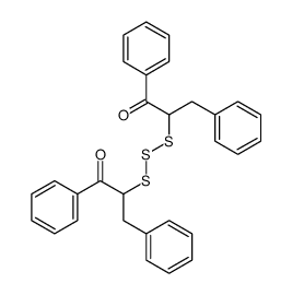 2-[(1-oxo-1,3-diphenylpropan-2-yl)trisulfanyl]-1,3-diphenylpropan-1-one Structure