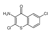 3-amino-2,6-dichlorothiochromen-4-one结构式