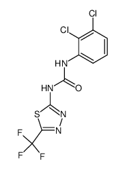 1-(2,3-dichloro-phenyl)-3-(5-trifluoromethyl-[1,3,4]thiadiazol-2-yl)-urea Structure