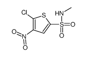 5-chloro-N-methyl-4-nitrothiophene-2-sulfonamide结构式